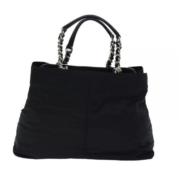 PRADA Tote Bag Nylon Black Auth - Picture 3 of 16